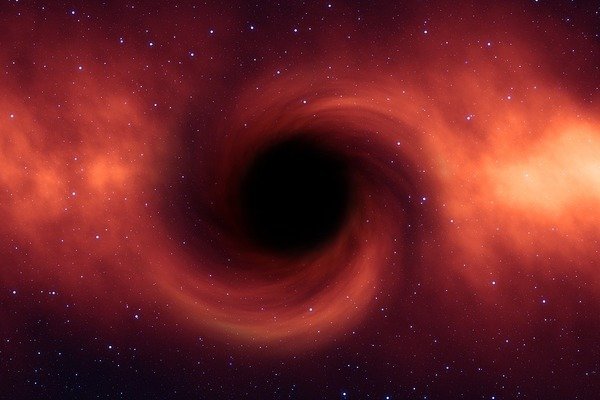 Таинственные вспышки света, исходящие из центральной черной дыры галактики