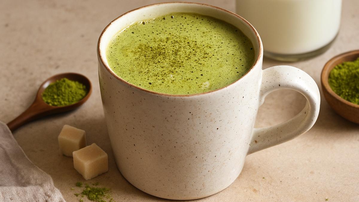 Матча латте с кокосовым молоком