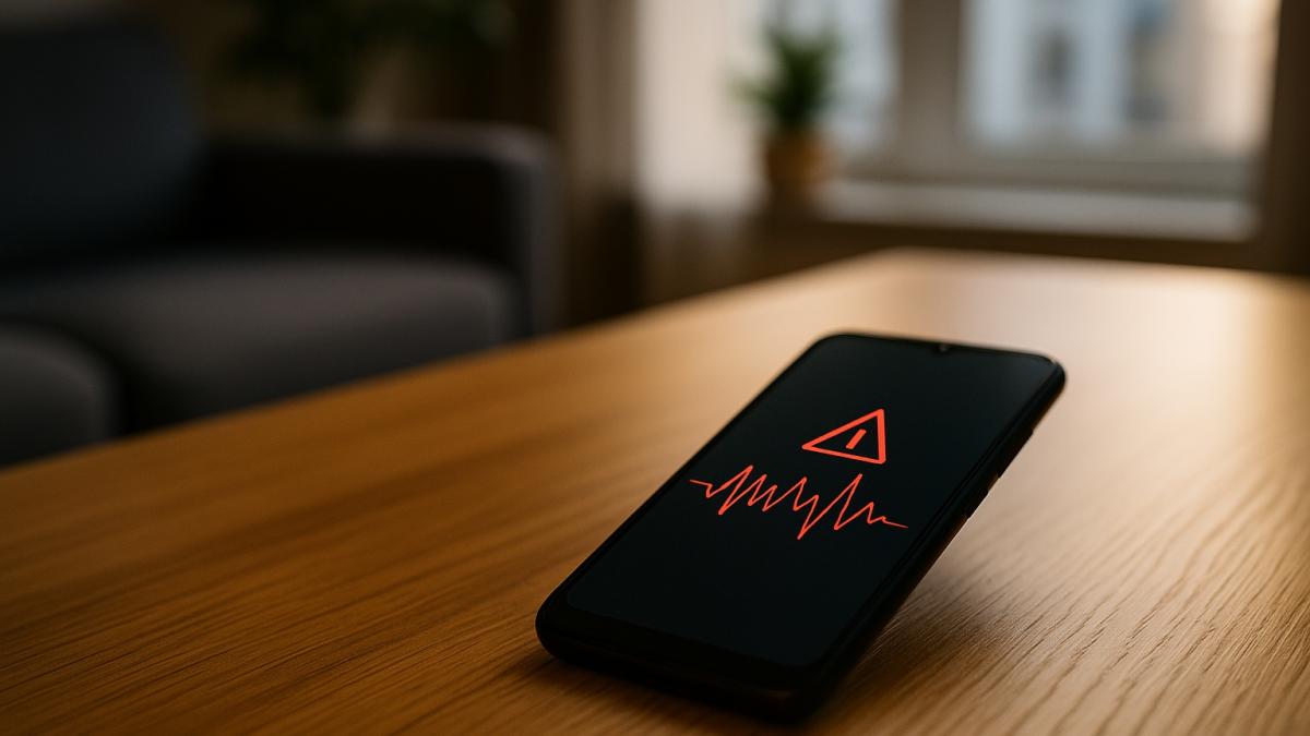 Оповещение о землетрясении на Android