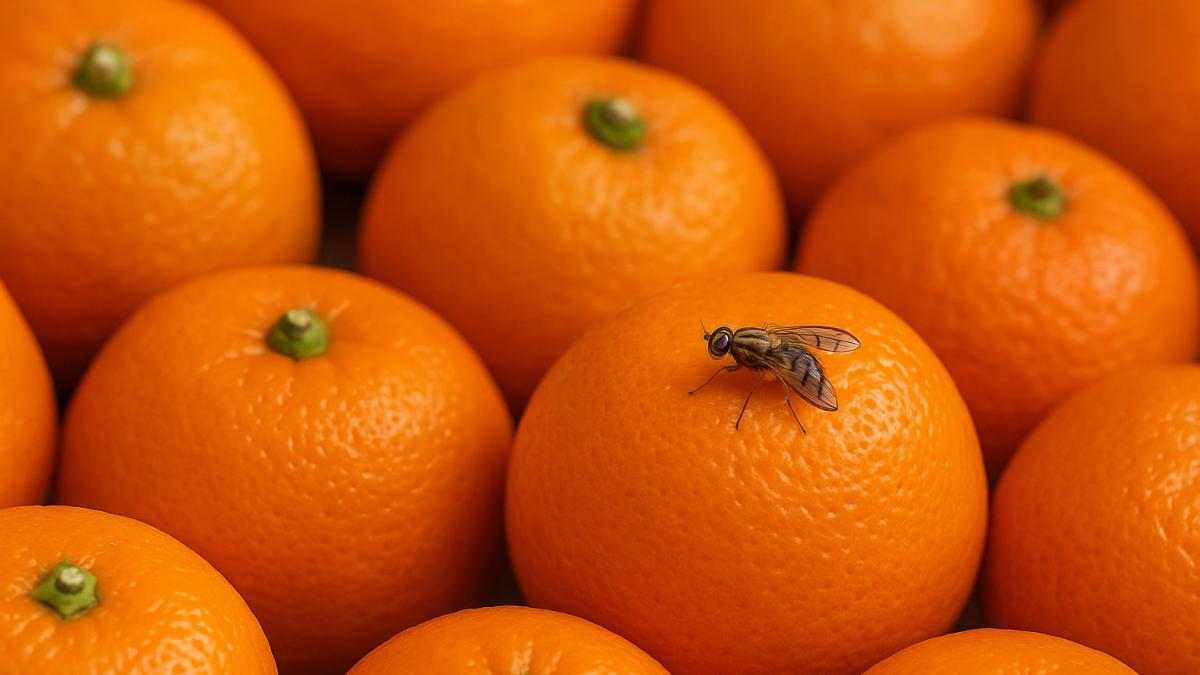 мандарины с плодовой мухой