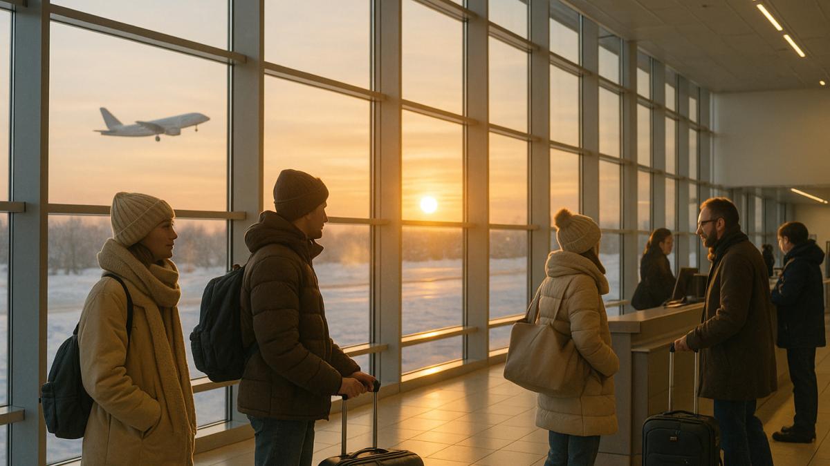 Аэропорт зимой