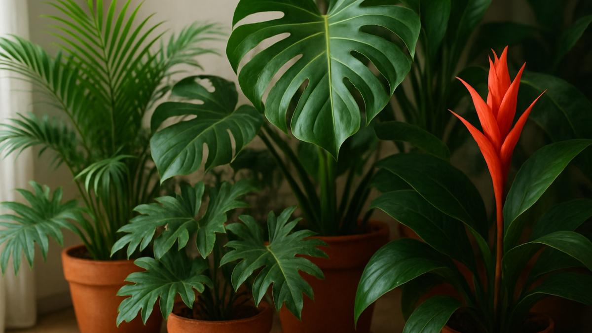 Тропические растения в интерьере