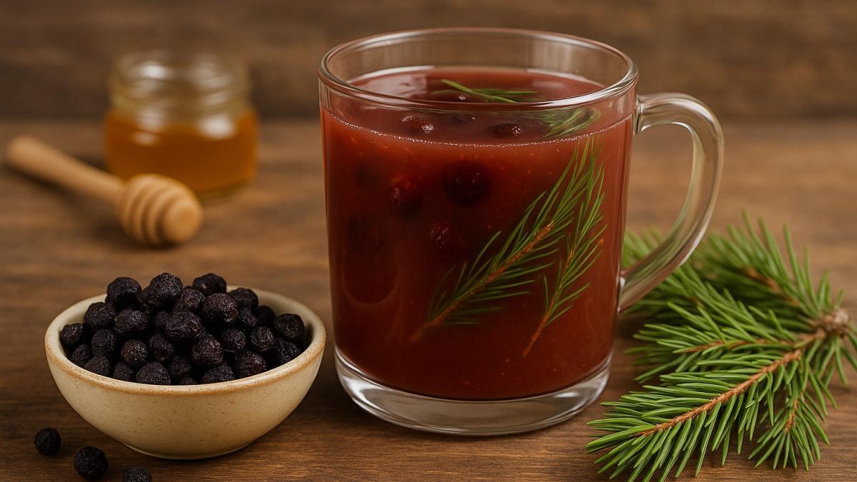 Кисель из сушёной черёмухи и хвои Кисель из сушёной черёмухи и хвои