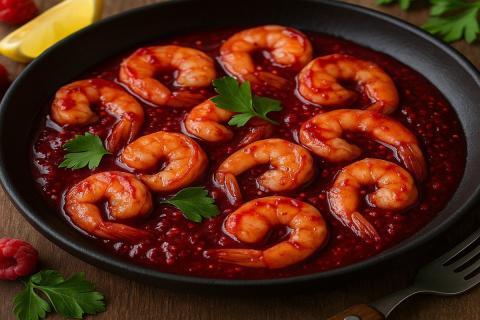 Креветки с чесноком и малиновым соусом: простое блюдо с насыщенным вкусом на каждый день