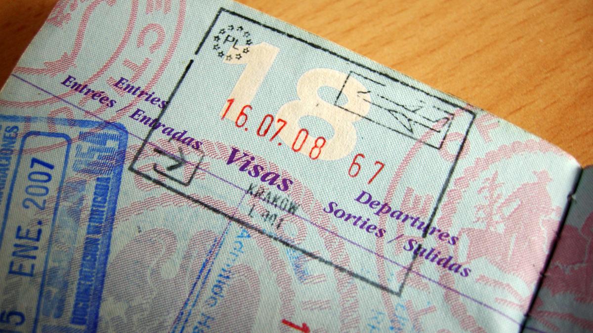 Штамп в польском паспорте