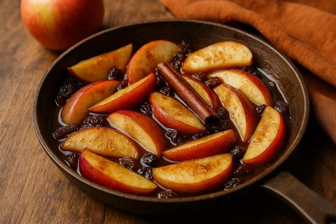 Шеф-кондитеры: изюм и карамель подчёркивают вкус запечённых яблок в десертах