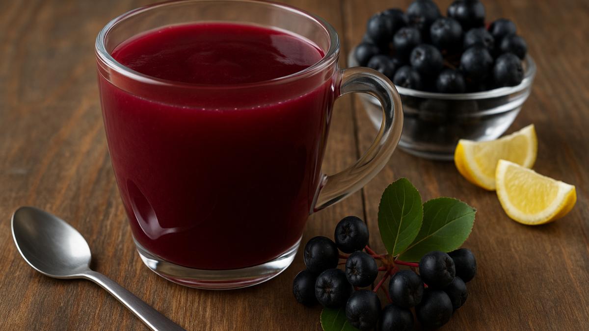 Кисель из черноплодной рябины
