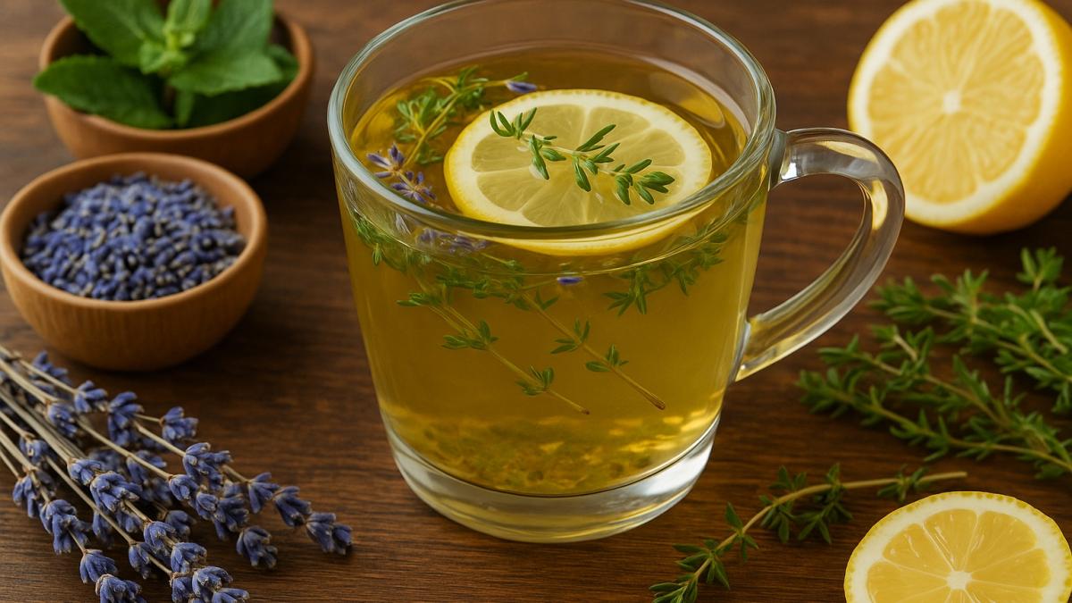 Травяной сбор с чабрецом и лавандой