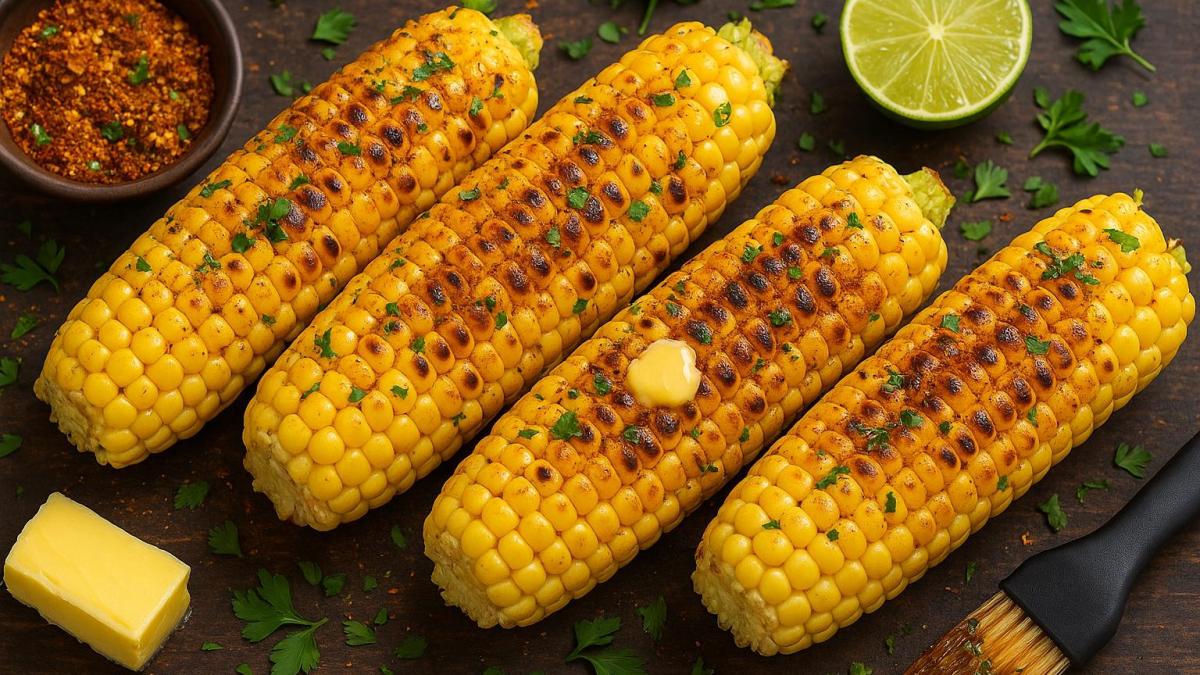 Кукуруза гриль с пряными специями Кукуруза гриль с пряными специями