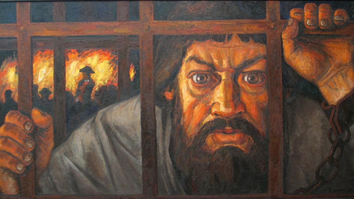 Березин Д.В. Емельян Пугачев. На казнь. 2018. х.м. Березин Д.В. Емельян Пугачев. На казнь. 2018. х.м.