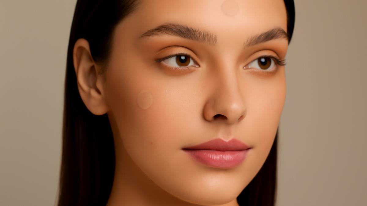 Женщина с прозрачными пластырями от прыщей