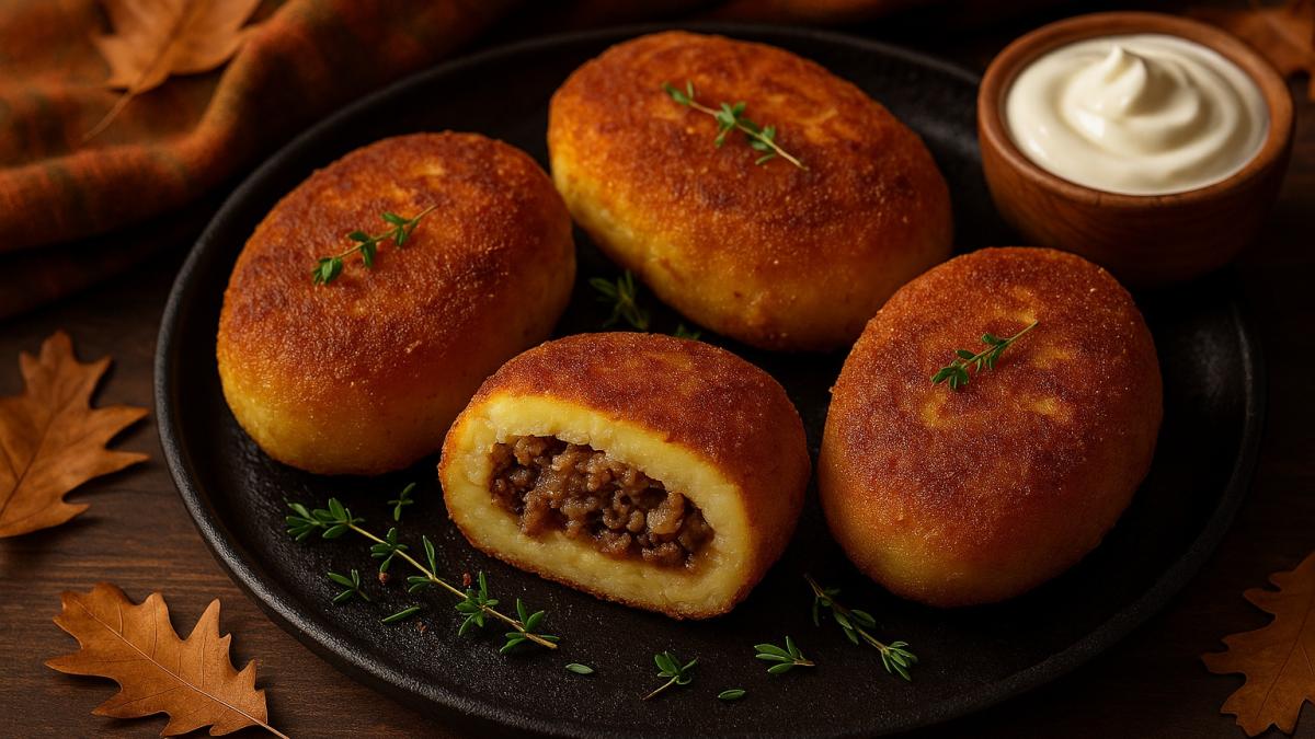 Картофельные зразы с олениной Картофельные зразы с олениной