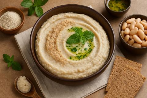 Пюре из фасоли с мятным маслом и толокном рекомендовано для лёгкого сытного питания — данные нутрициологов