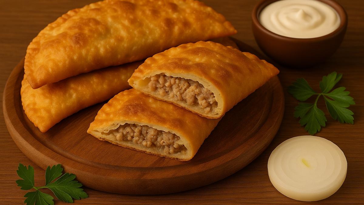 Чебуреки с мясным фаршем