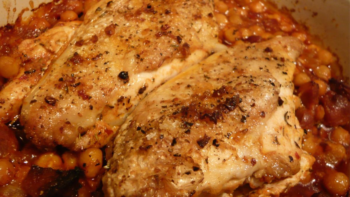 Тушёная курица