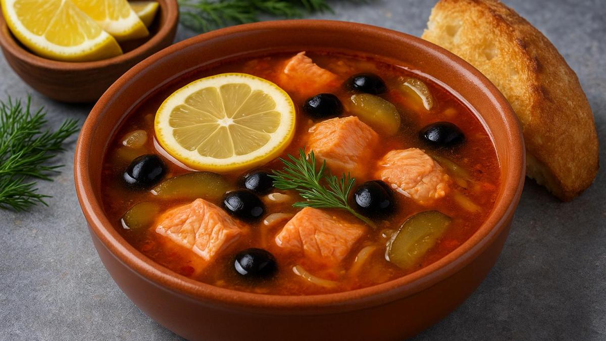 Рыбная солянка по-архангельски Рыбная солянка по-архангельски