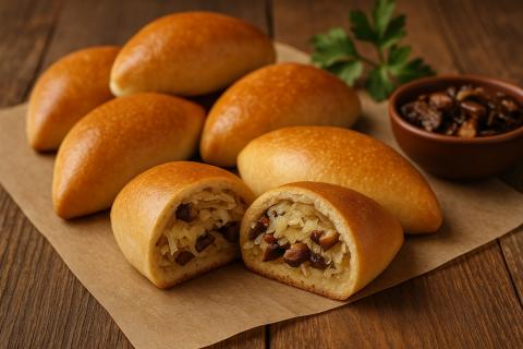Домашние пирожки с квашеной капустой и грибами — сытный рецепт на сентябрь