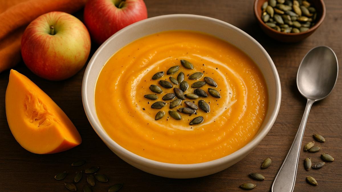 Тыквенно-яблочный суп-пюре