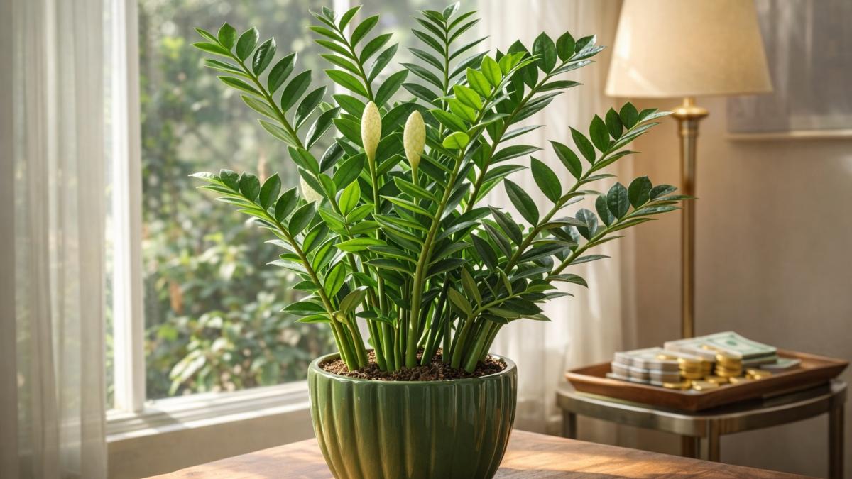 Замиокулькас в интерьере