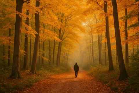 Когда листья опадают, тревога уходит: как природа лечит без слов