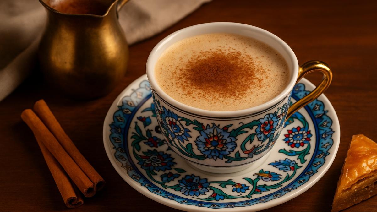 Кофе с молоком и корицей по-турецки