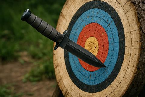 Хорев и Ингерлейб описывают ртутный нож спецназа с герметичной полостью для стабилизации