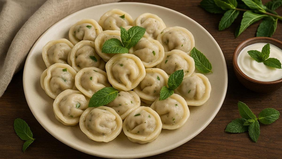 Пельмени с бараниной и мятой по-поморски Пельмени с бараниной и мятой по-поморски