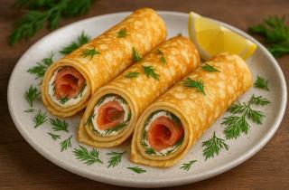 Так блины готовят только гурманы: секрет идеального сочетания кефира, сметаны и слабосоленой рыбы