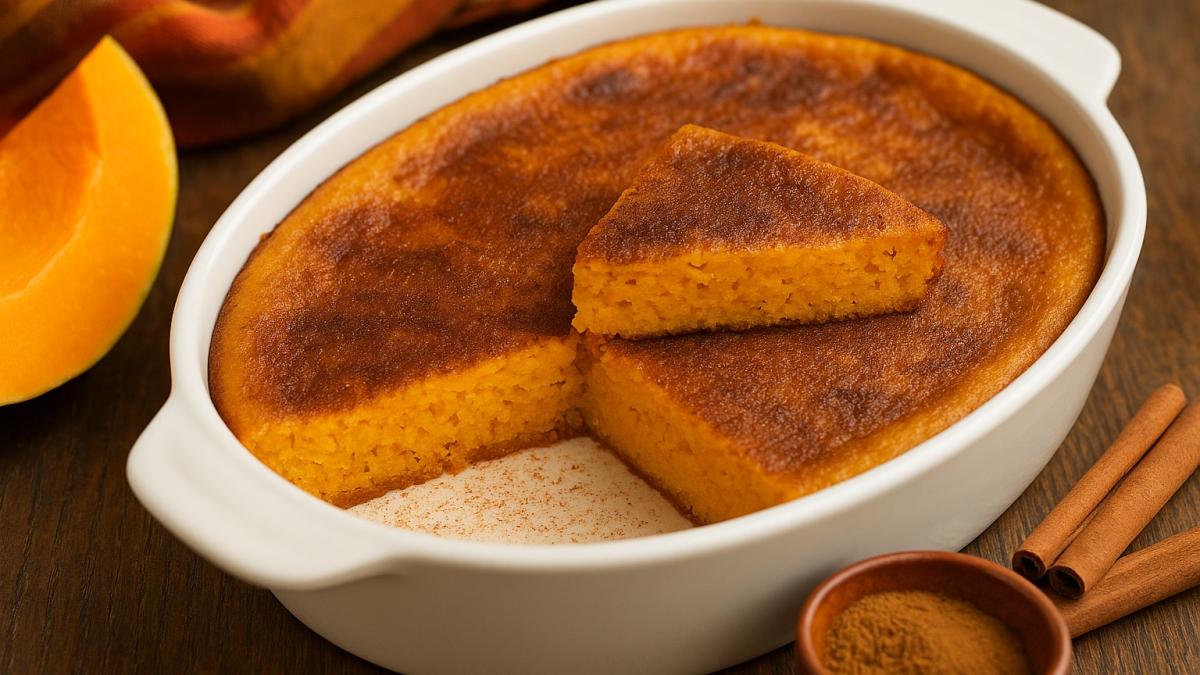 Запеканка из тыквы с корицей