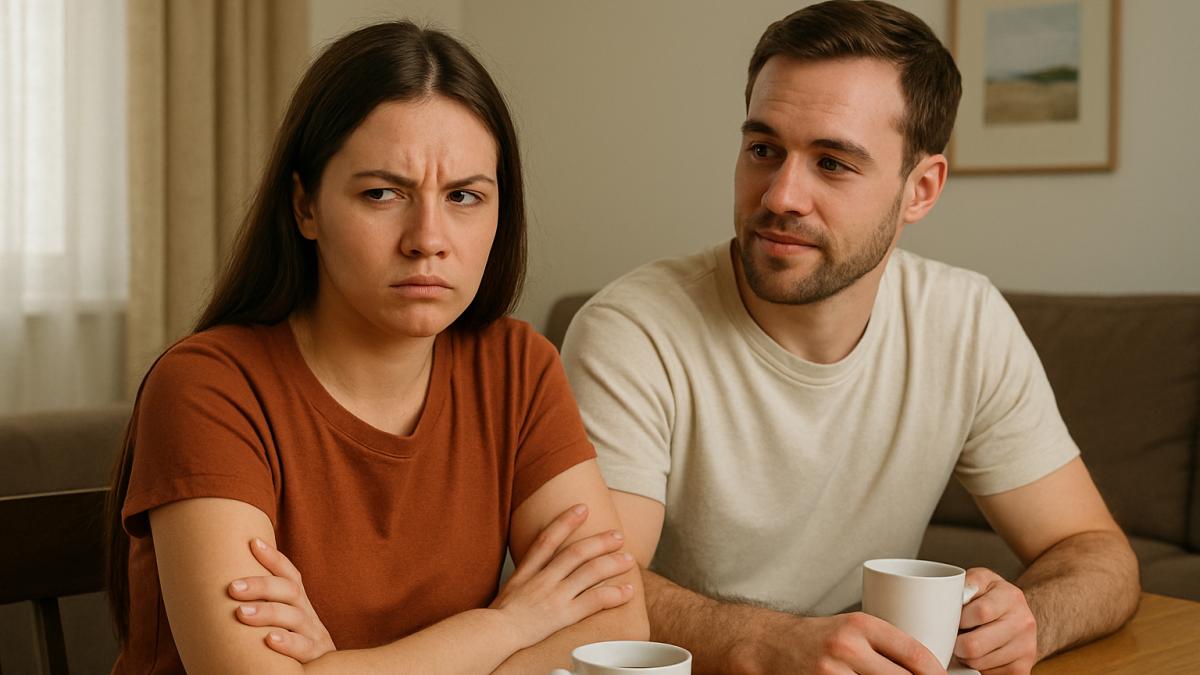 Напряжённые отношения в паре за завтраком