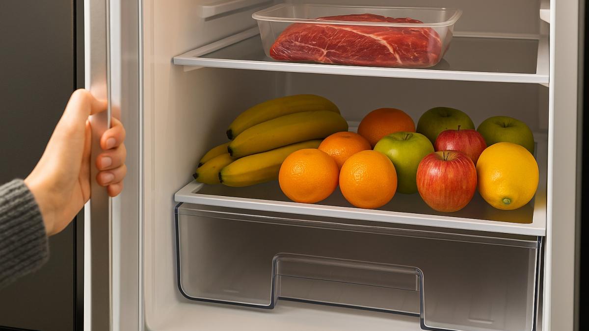 Человек открывает холодильник Человек открывает холодильник