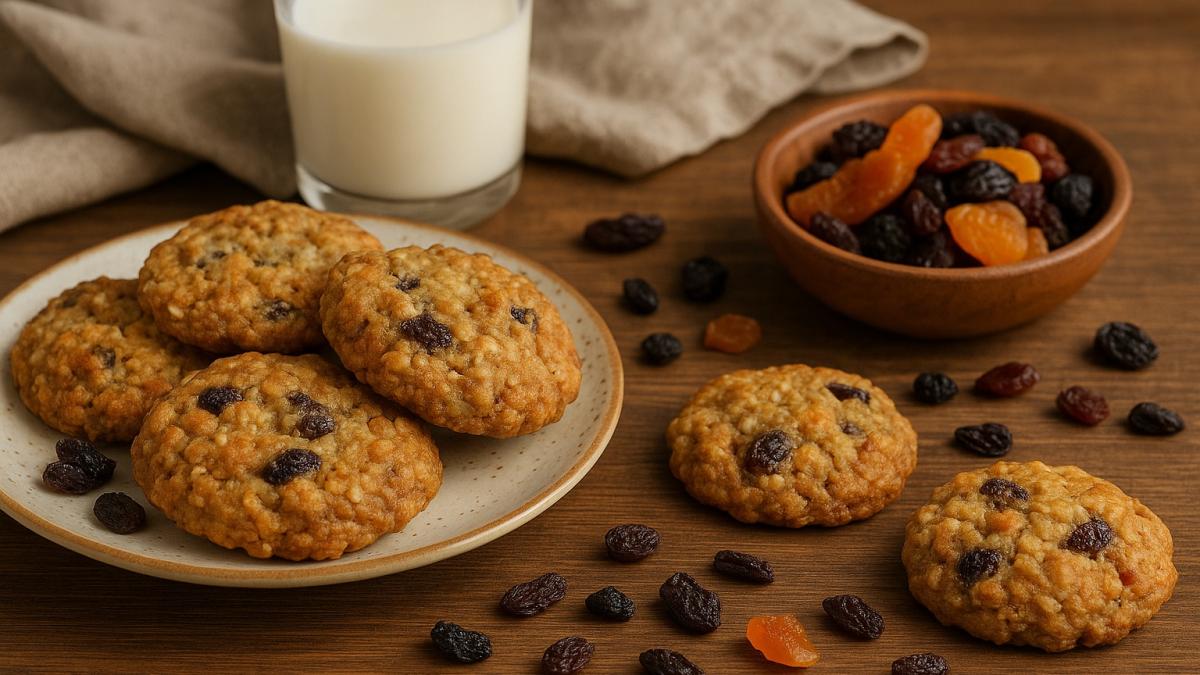 Овсяное печенье с сухофруктами