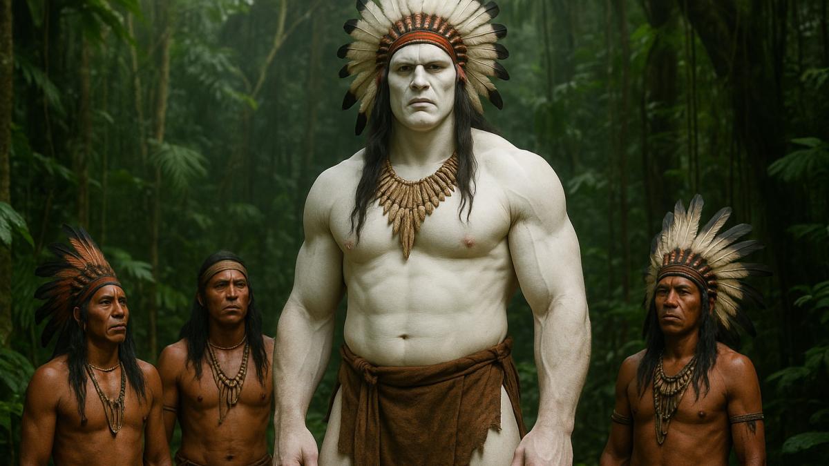 Белокожий гигант среди индейцев