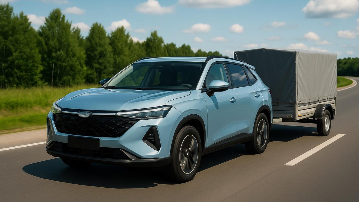 Китайский авто с прицепом Китайский авто с прицепом