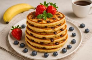 Оладьи на сметане с бананами идеально подходят для завтрака — Хибины