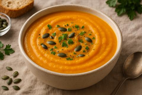 Тыквенный суп с куриной грудкой подходит для детского меню — Лиза