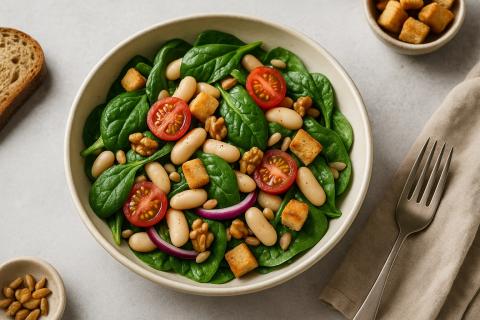 Эксперт по вегетарианской кухне: секрет насыщенного вкуса салата — лимонная заправка с оливковым маслом