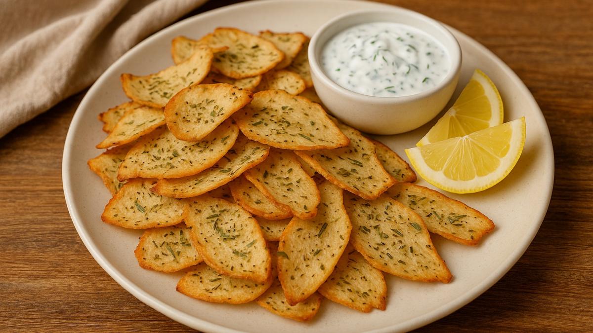 Куриные чипсы с травами
