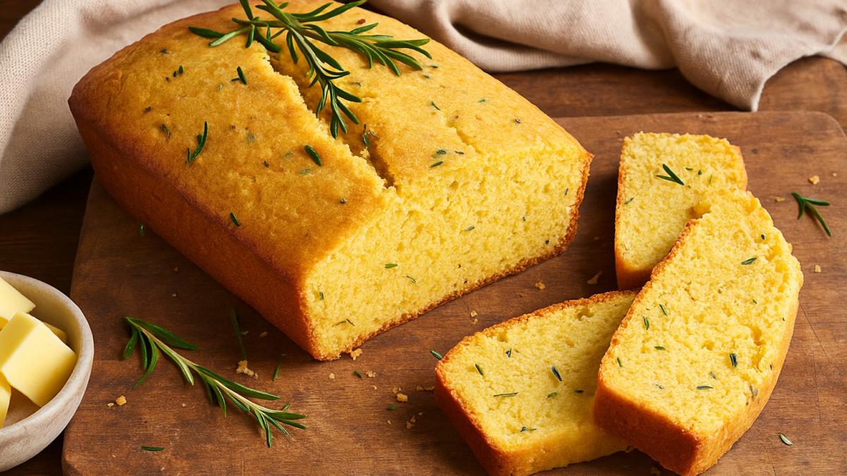 Кукурузный хлеб с розмарином Кукурузный хлеб с розмарином