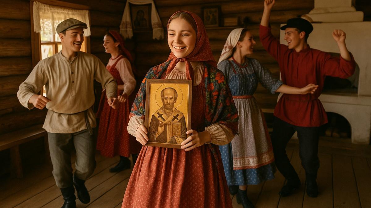 Девушка с иконой