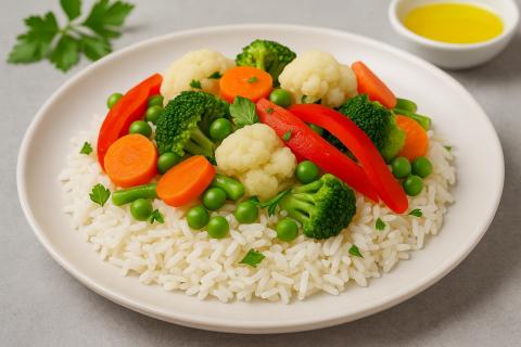 Диетологи: паровой рис с овощами сохраняет витамины и подходит для здорового питания