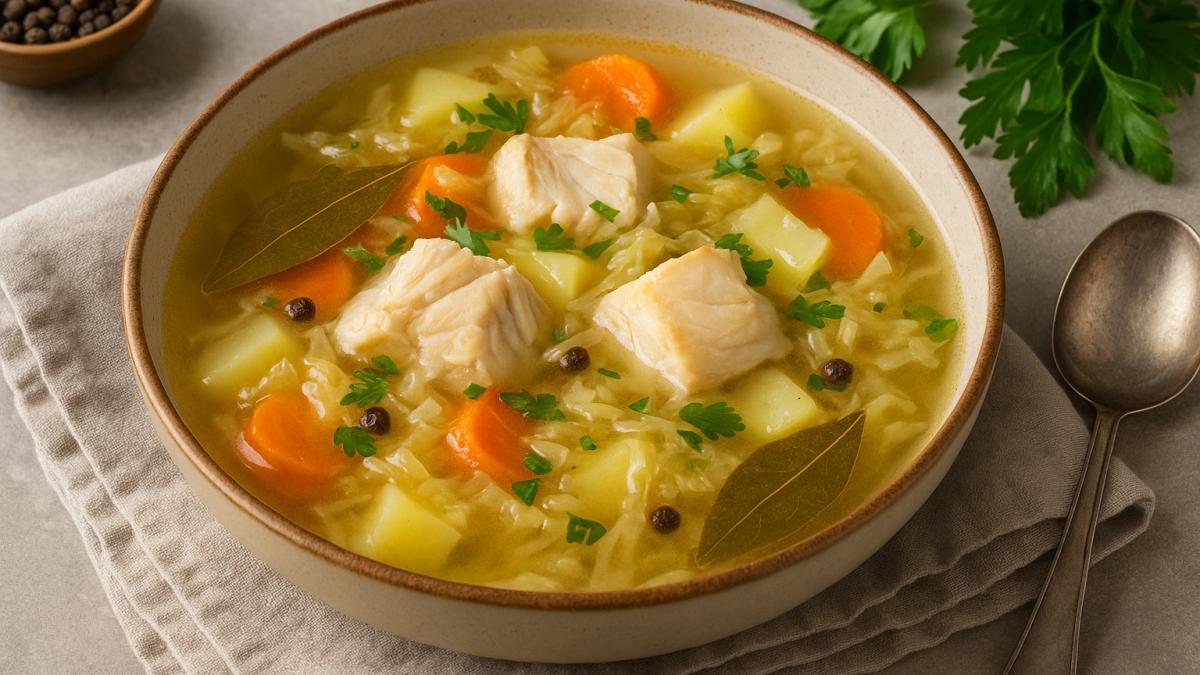 Щи с рыбой и капустой Щи с рыбой и капустой