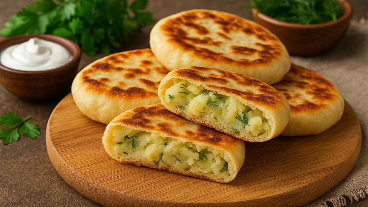 Лепёшки с картофельной начинкой