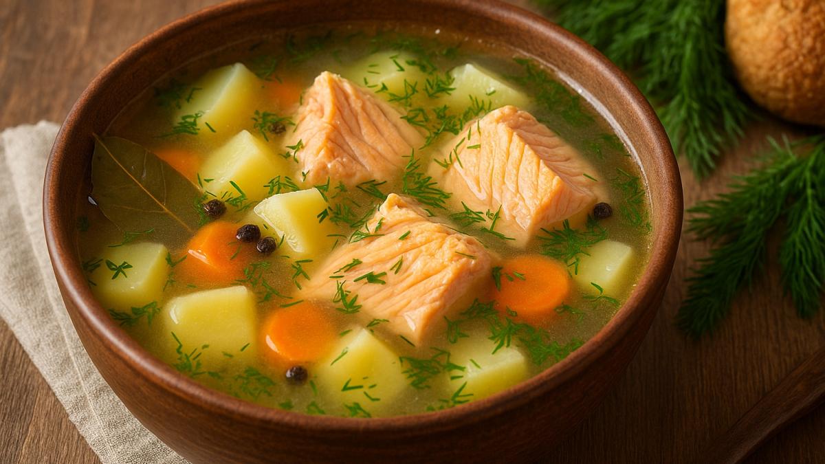 Уха из семги по-поморски Уха из семги по-поморски