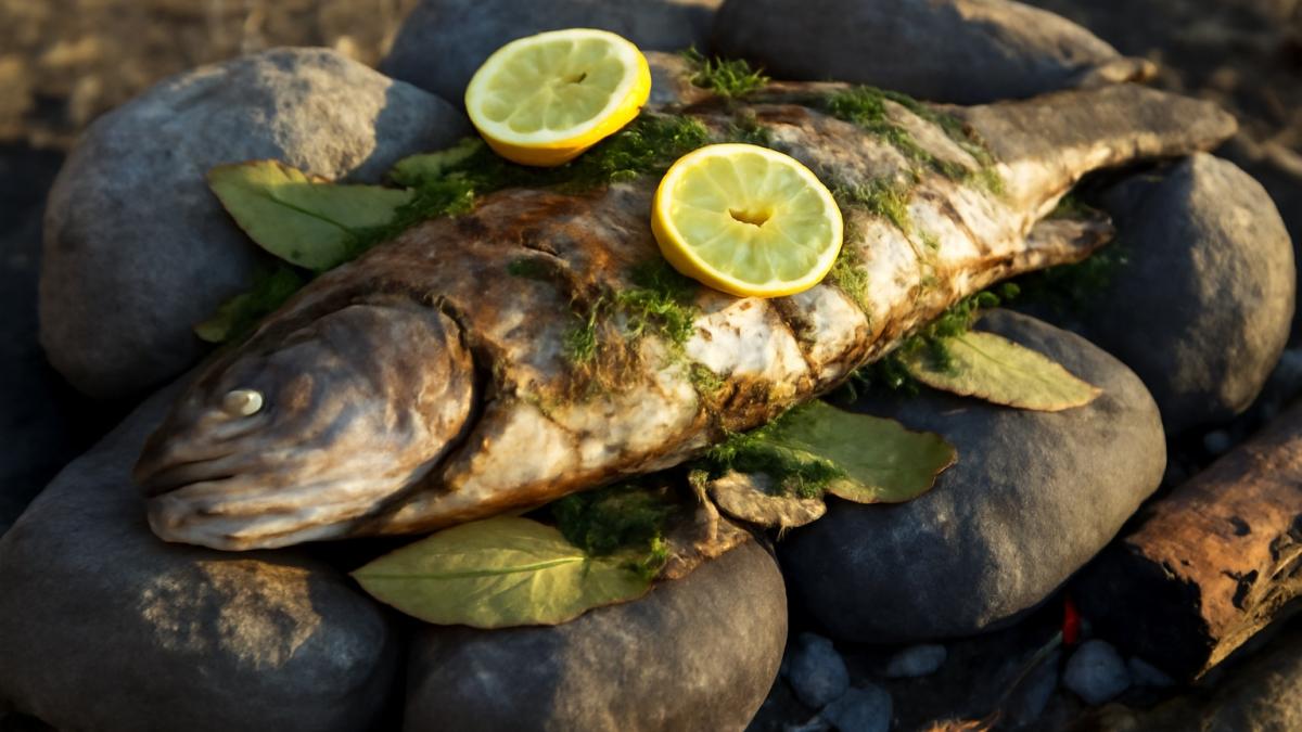 Рыба, запечённая на камнях по-чукотски Рыба, запечённая на камнях по-чукотски