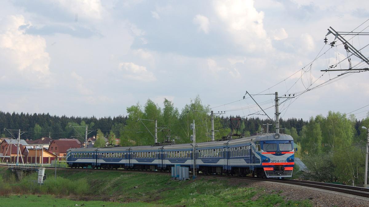ЭР2К-1116, Россия, Московская область, перегон Лесной Городок - Аэропорт (Trainpix 604)