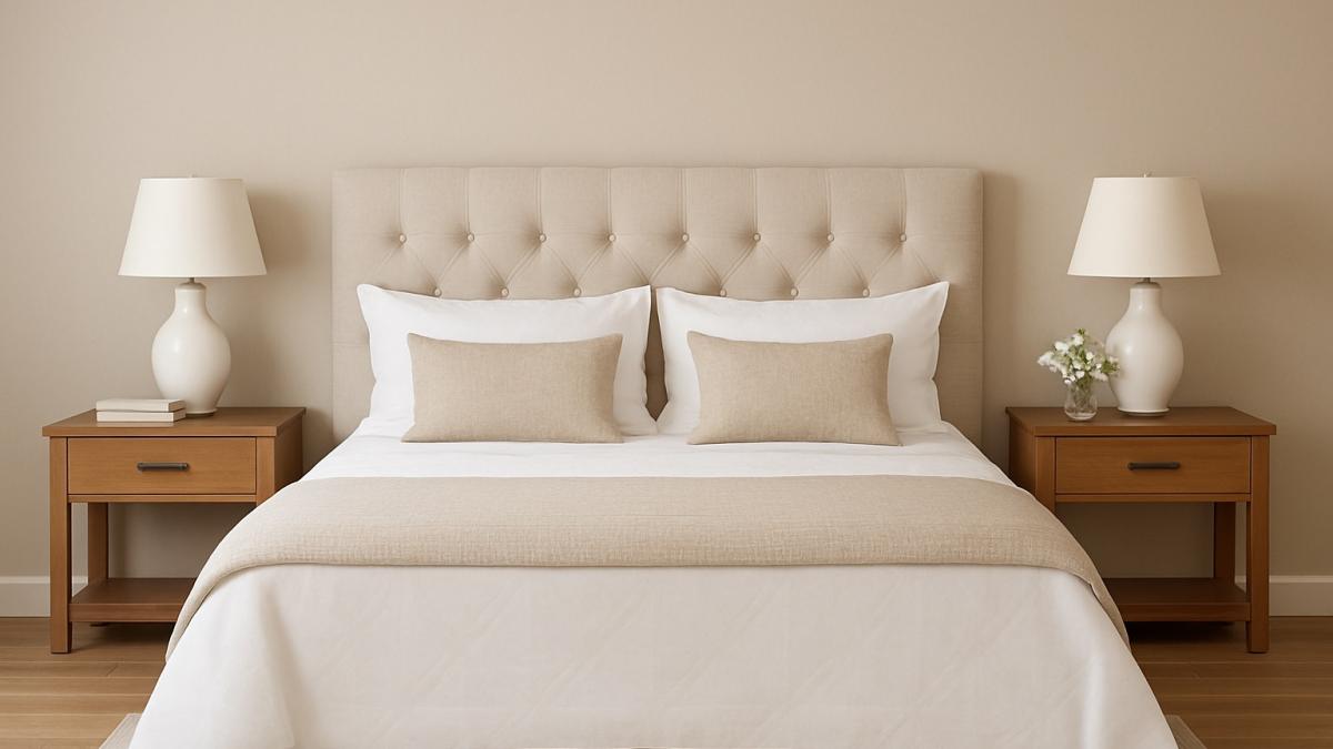 Спальня с двумя тумбами