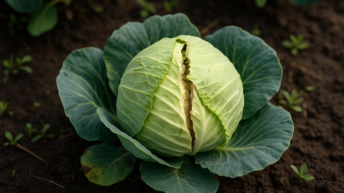 Капуста на грядке