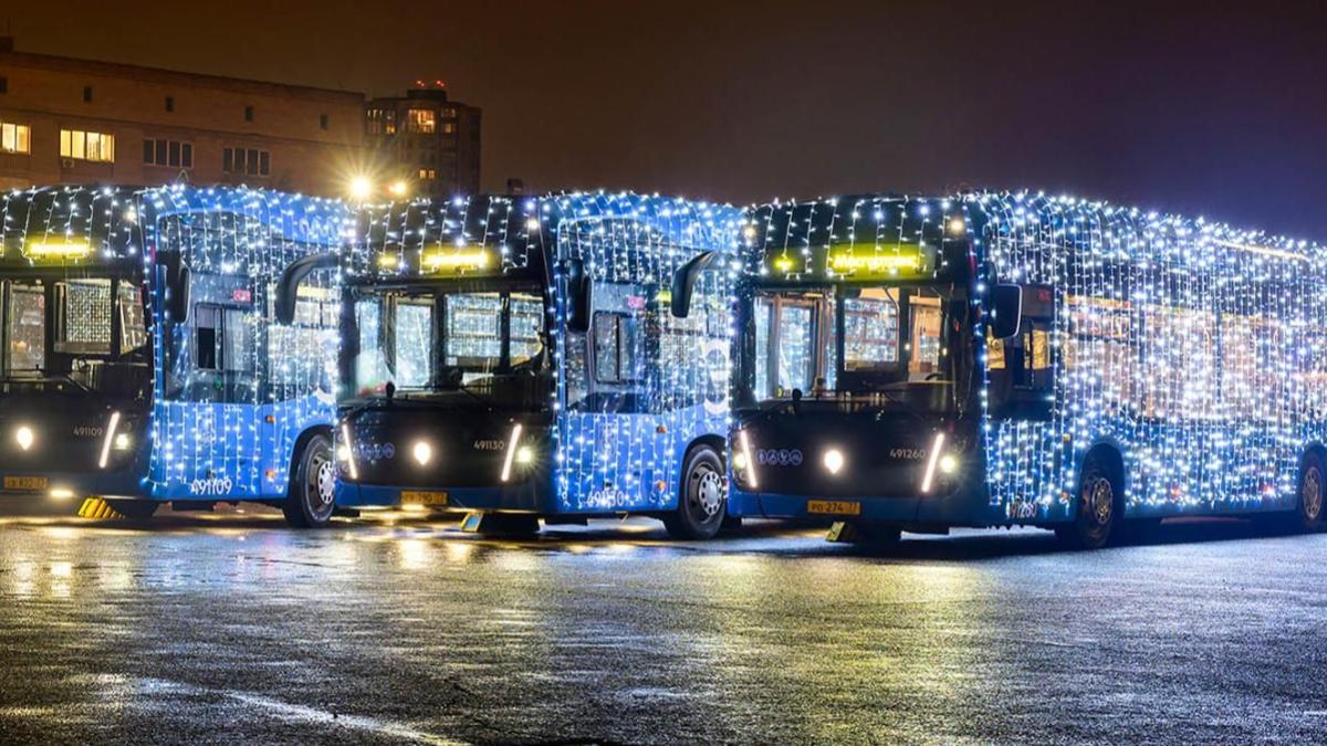 новогодний автобус