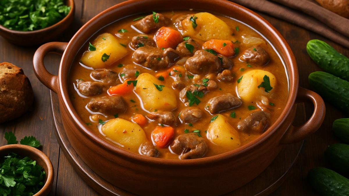 Жаркое из говяжьих почек с картофелем Жаркое из говяжьих почек с картофелем